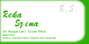 reka szima business card